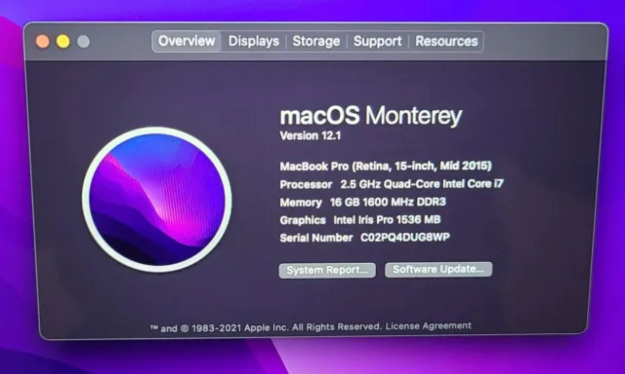 MacBook Pro 2015 15”